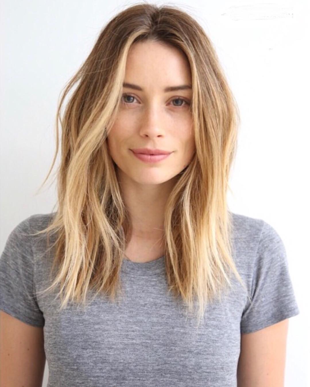 Long Bronde Balayage Bob