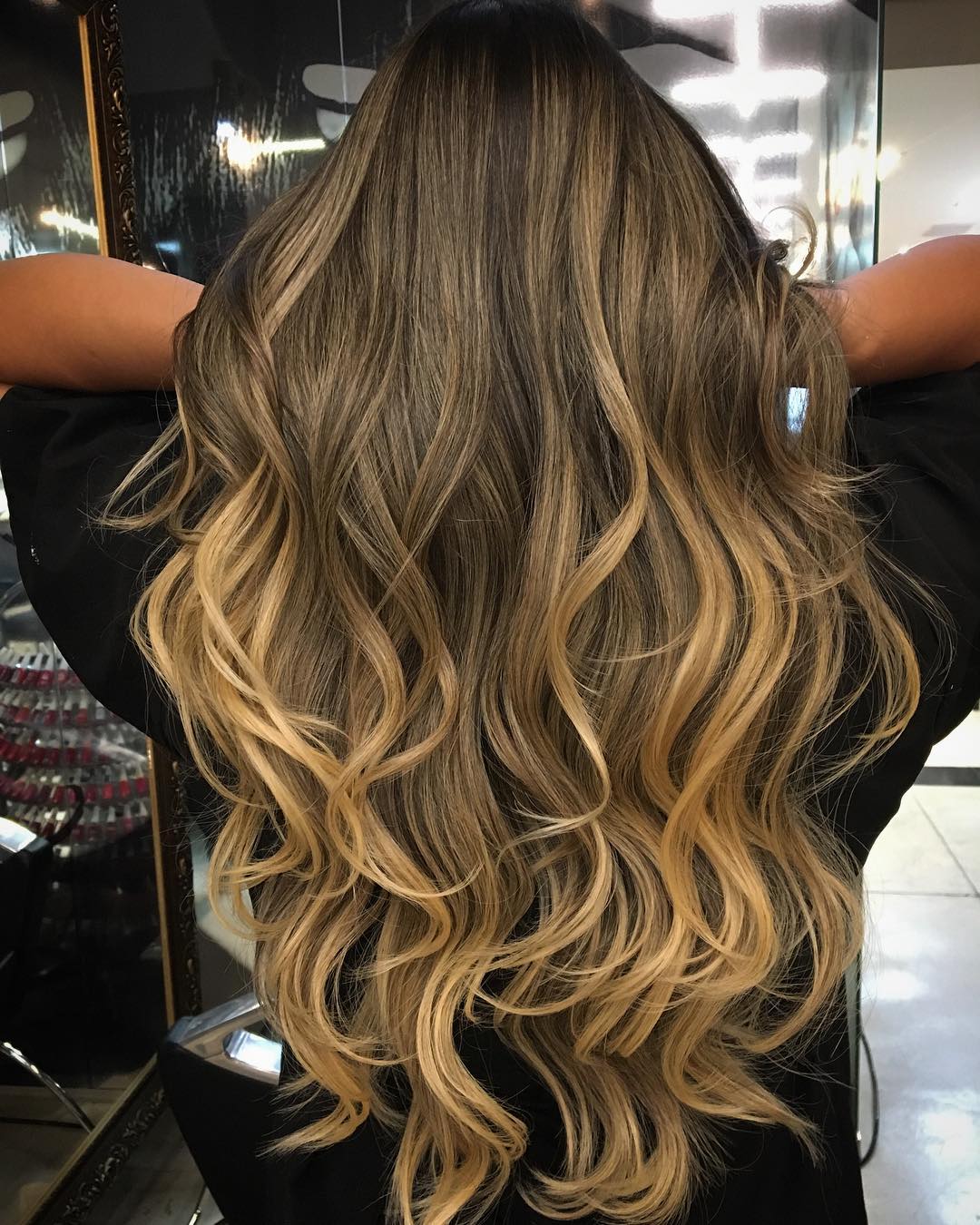 Dark Hair With Light Blonde Highlights