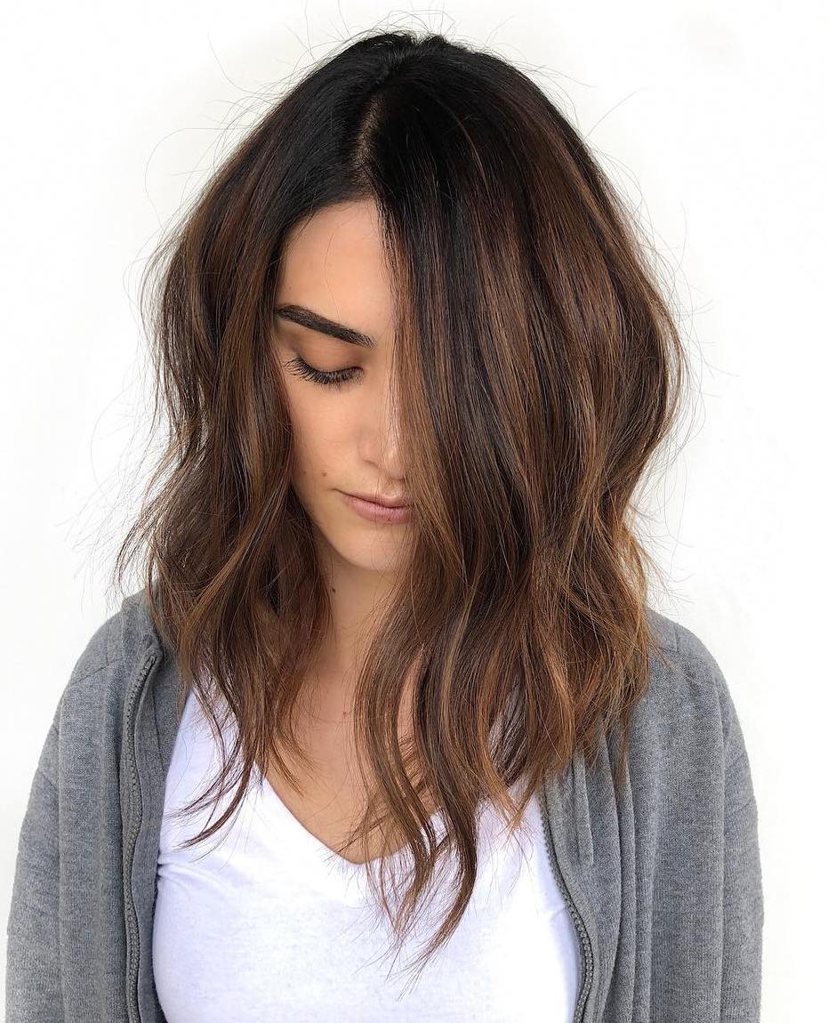 Subtle Balayage For Medium Dark Hair