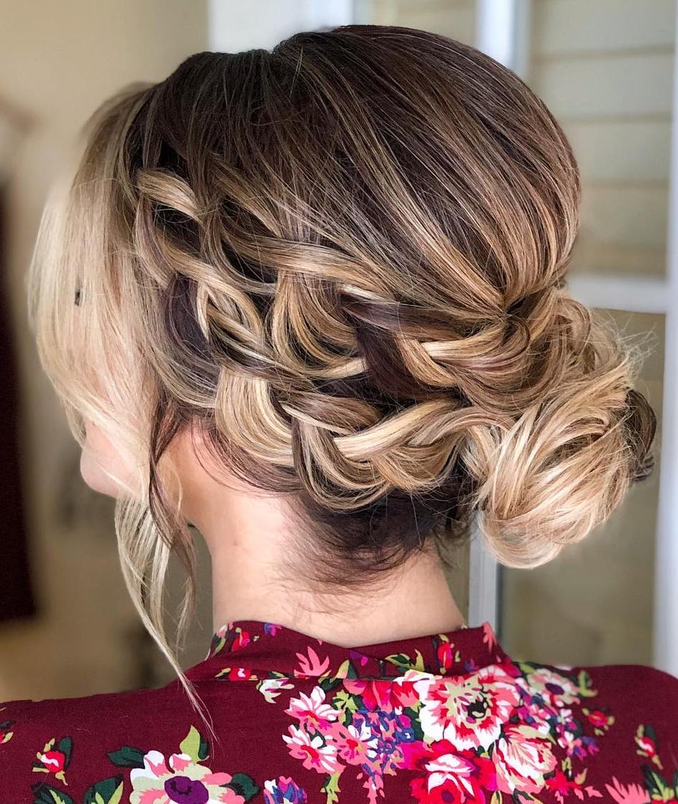 Nape Bun With Beautiful Dutch Braids