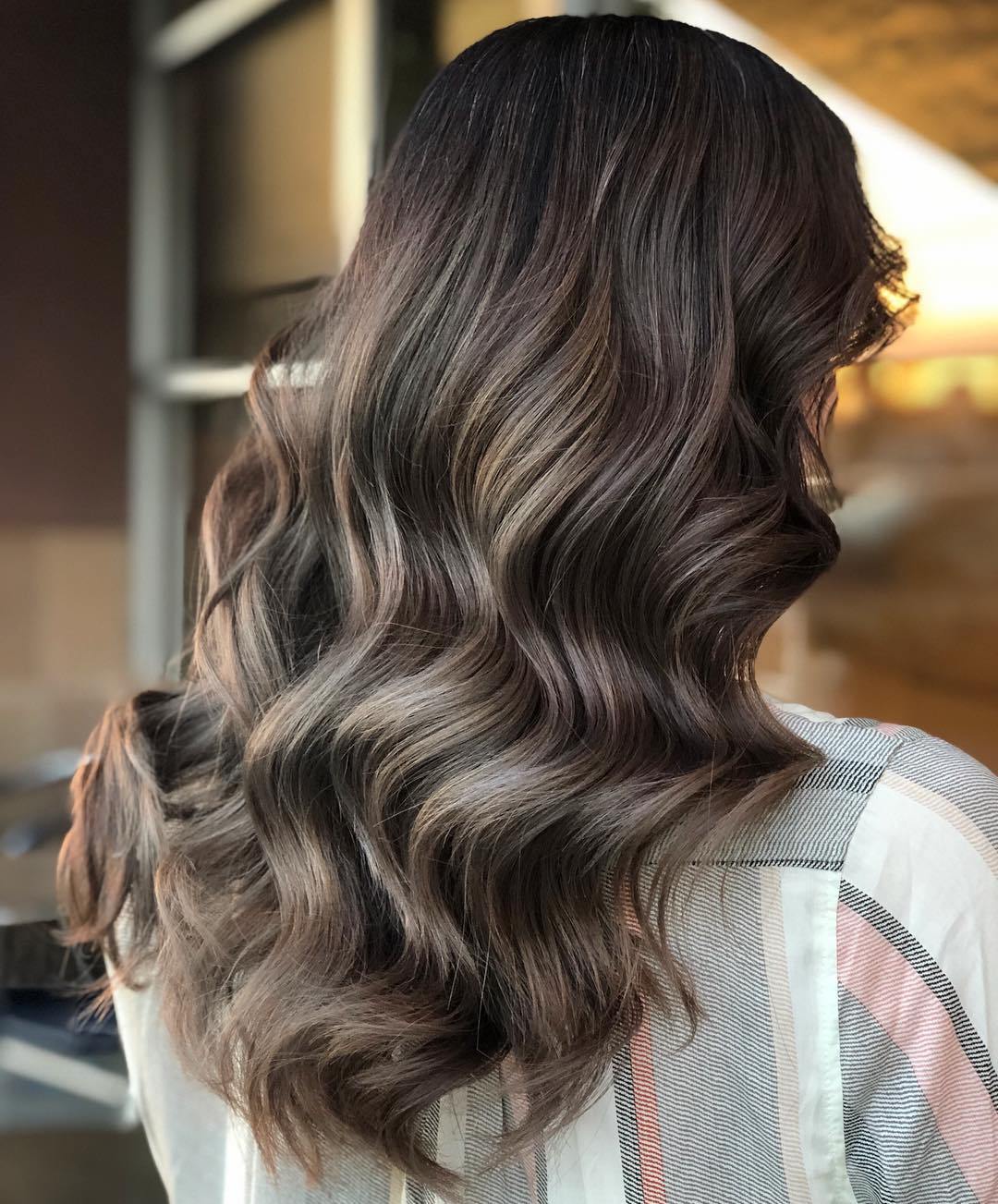 Subtle Ash Brown Balayage Hair