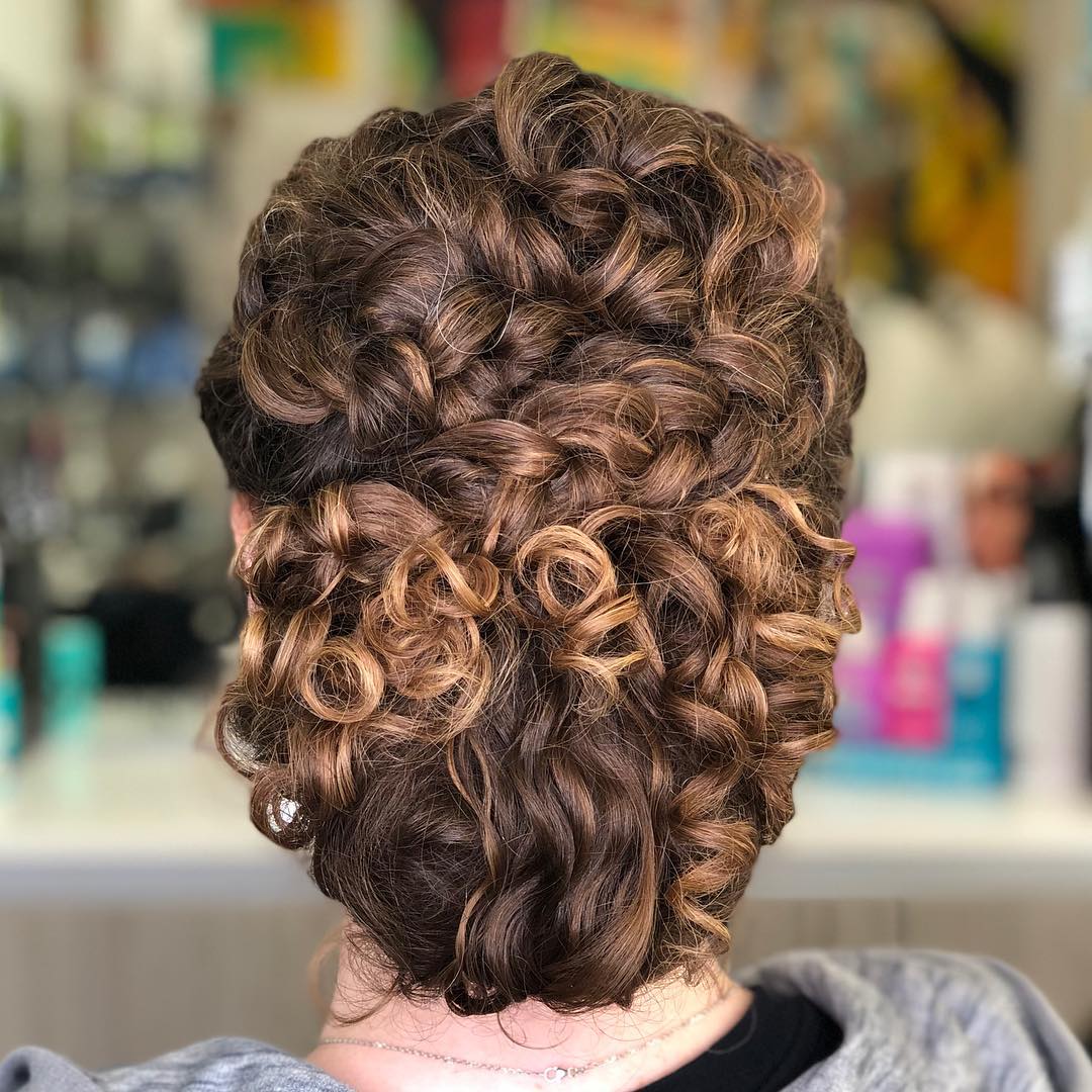 Curly Updo With Braids And Curls