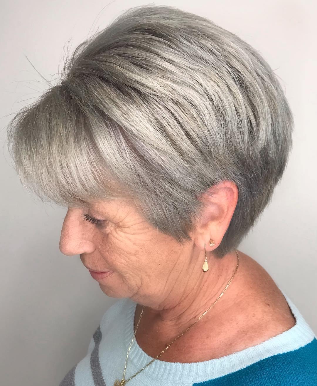 Haircut short short hair cuts for women edgy stylish haircuts. Short Haircuts Gray Hair . 35 Gray Hair Styles To Get Instagram Worthy Looks In 2021