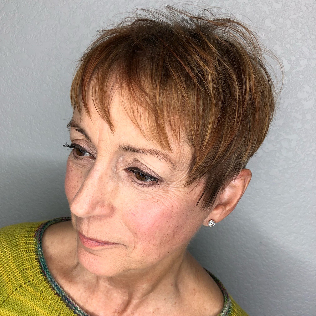 Bold Short Pixie Over 50