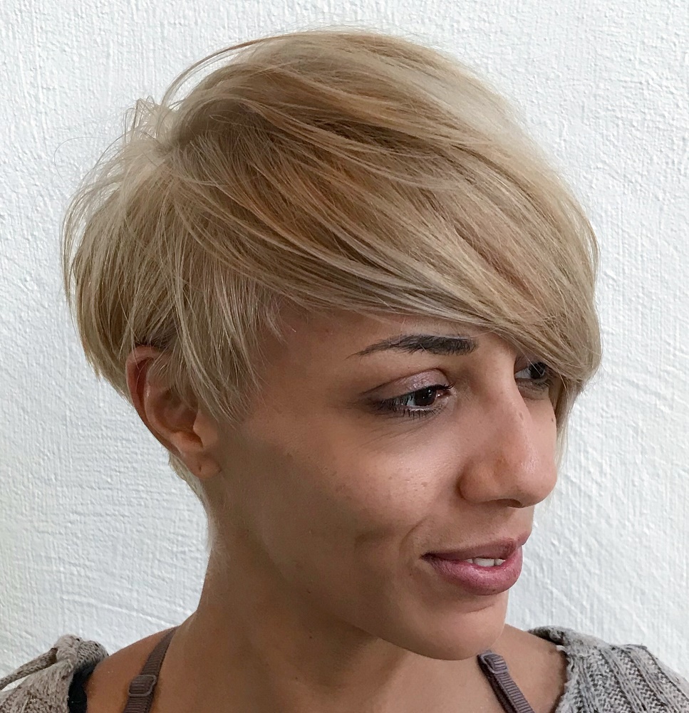 Longer Pixie Cut With A Fringe