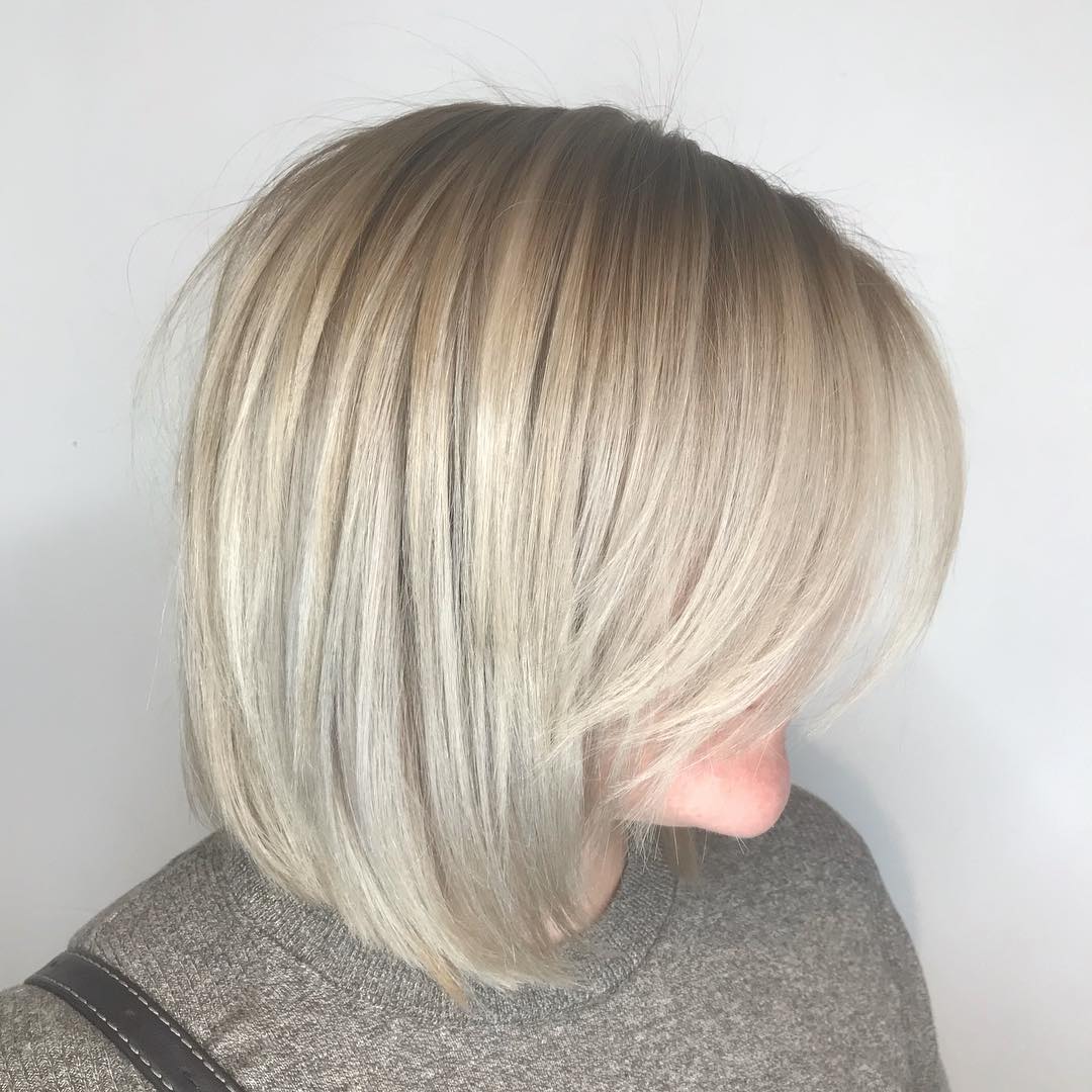 Blunt Bob With A Long Side Fringe