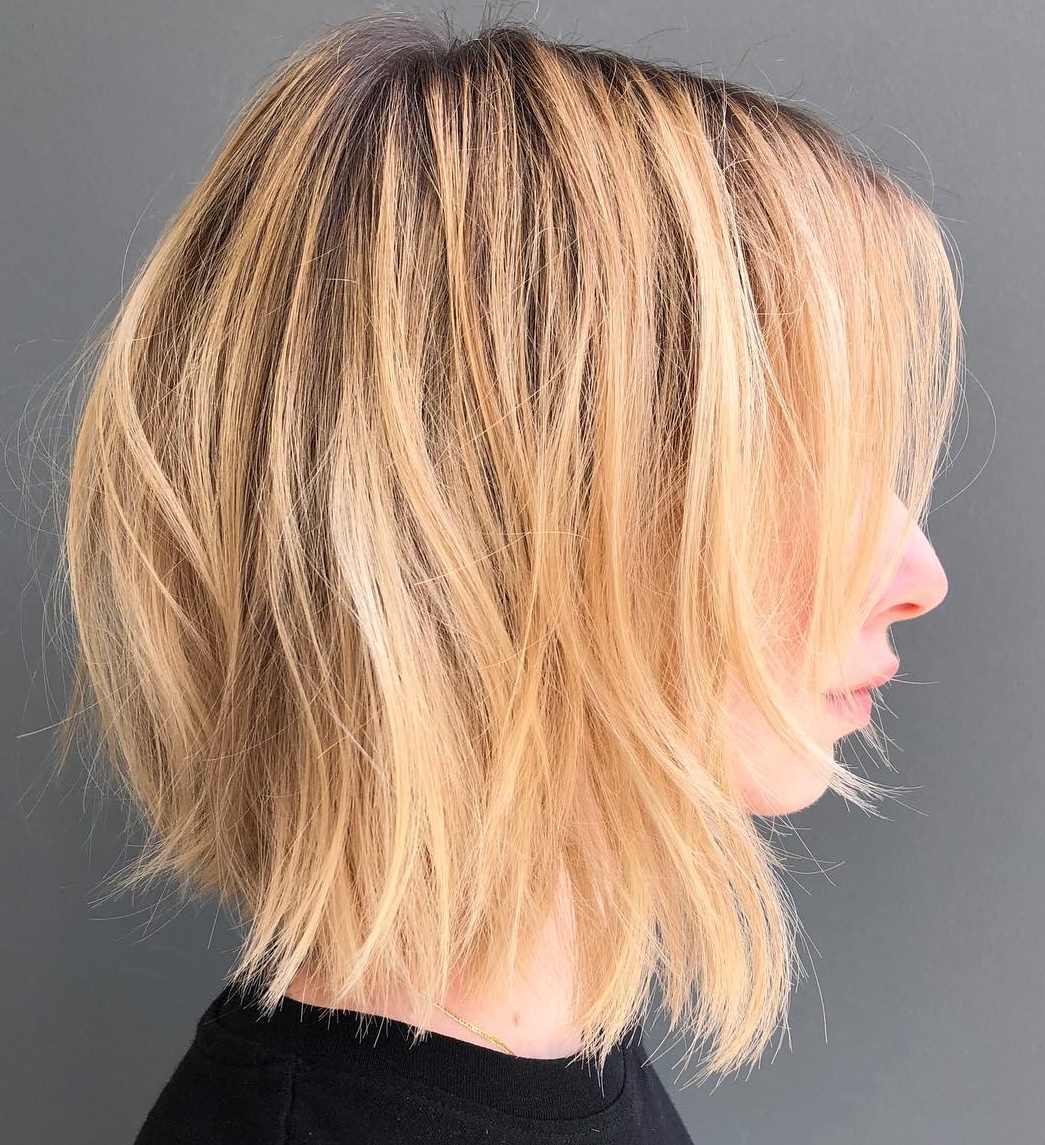 Short To Medium Bob With Subtle Layers