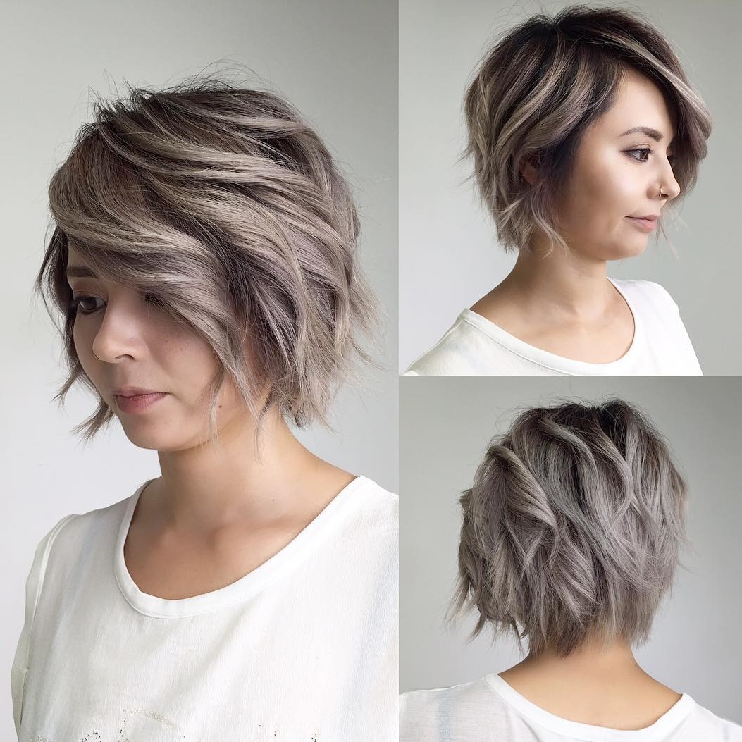 Short hairstyles for chubby oval faces
