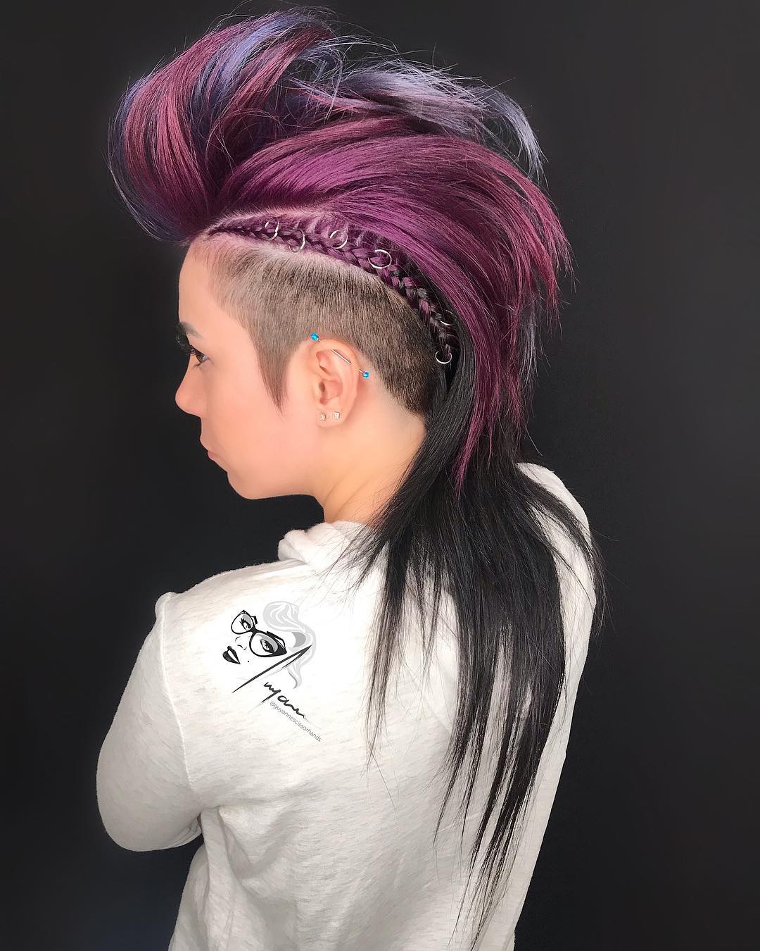 Mohawk With An Undercut And Braids