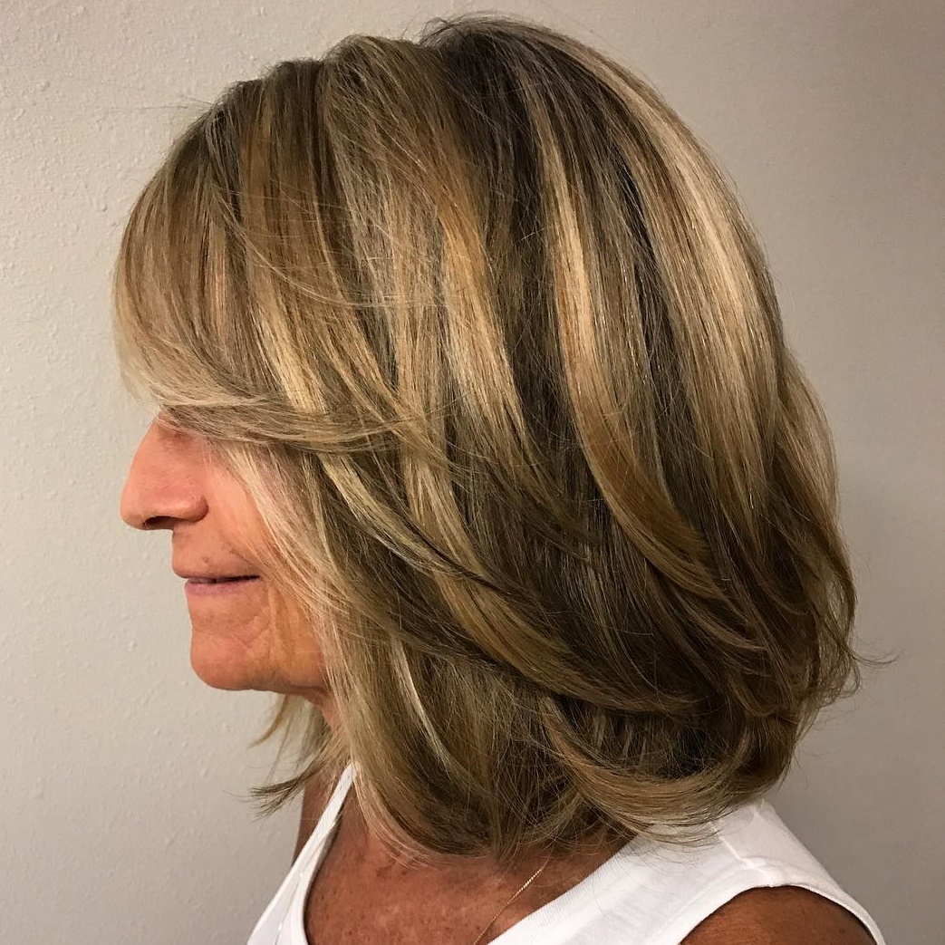 Med Length Hairstyles, 50 Year Old Hairstyles, Woman Hairstyles, Medium
