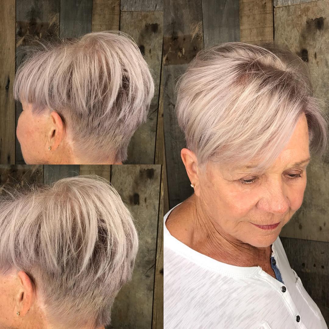 60+ Modern Undercut Pixie