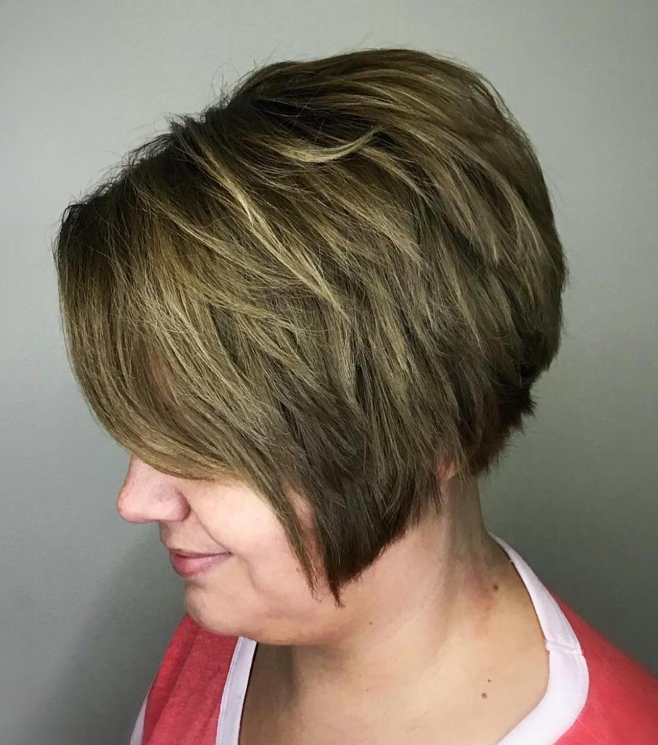 Angled Pixie Bob With Choppy Layers