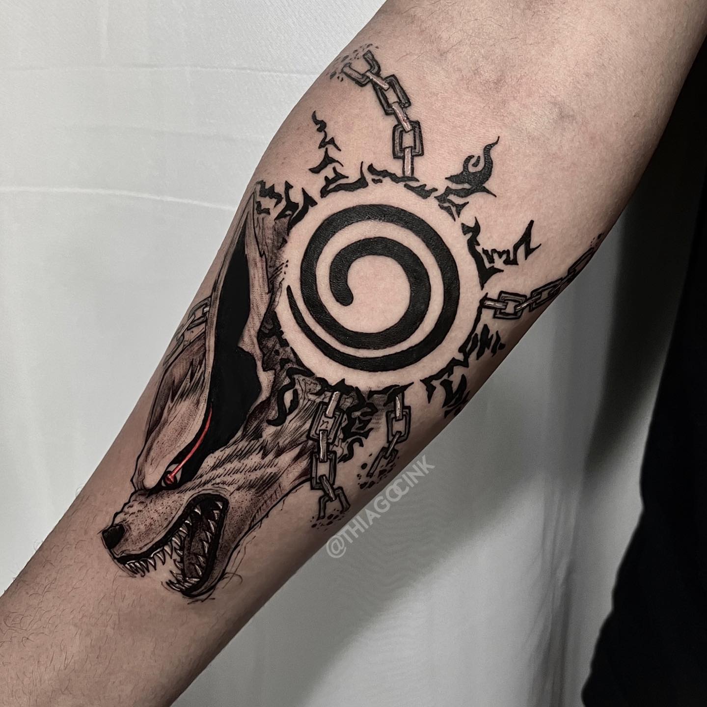 Black Naruto Seal Tattoo