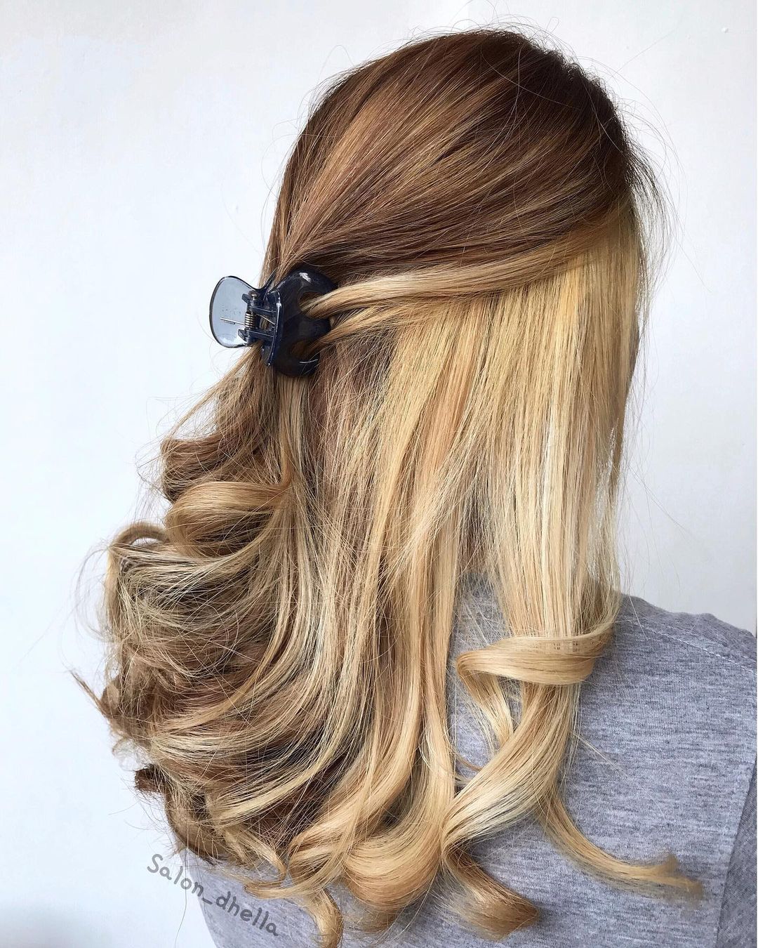 Blonde Peekaboo Highlights on Light Brown Hair