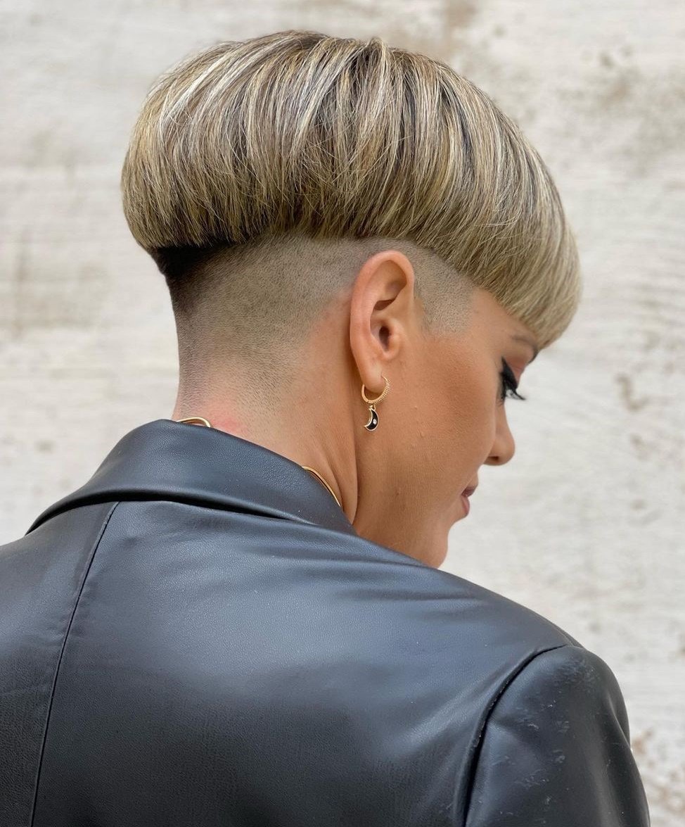 Classic Bowl Cut on Blonde Hair