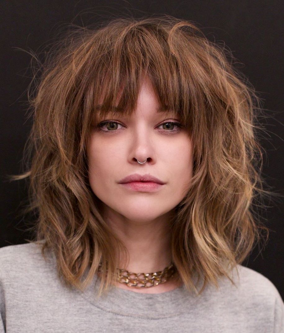 Discover 143+ choppy hairstyles with bangs super hot