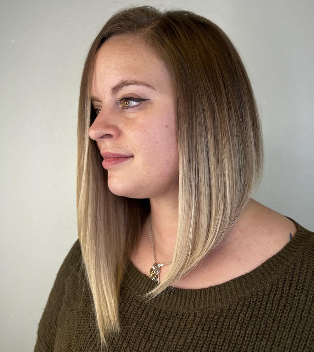 Long Asymmetrical Bob Haircut