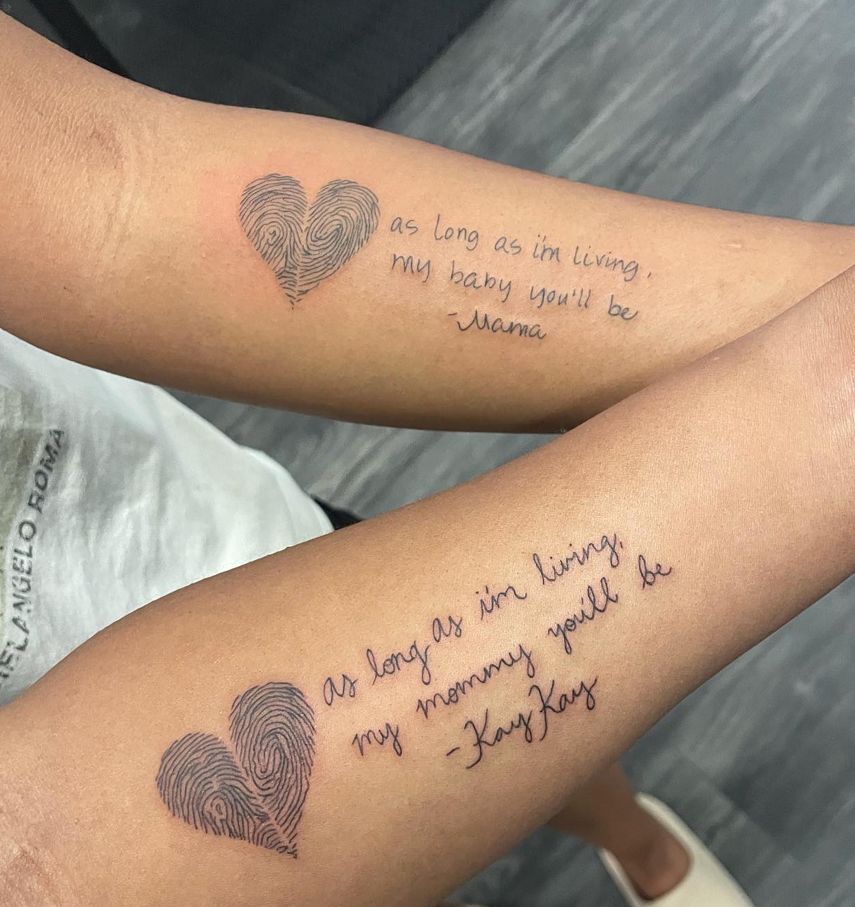 Mother & Daughter Quotes Tattoos on Arm