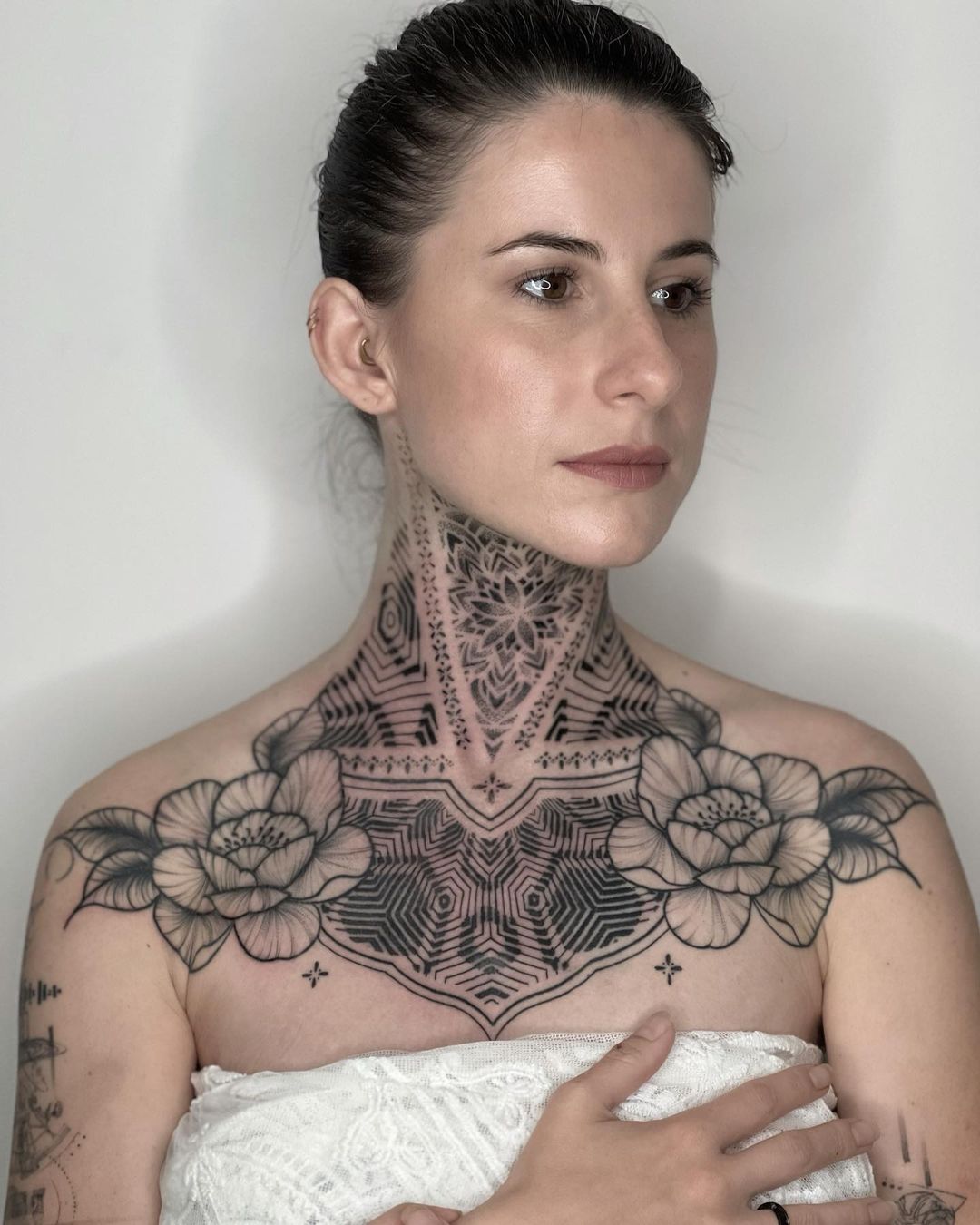 550 Woman Neck Tattoo Stock Photos Pictures  RoyaltyFree Images  iStock