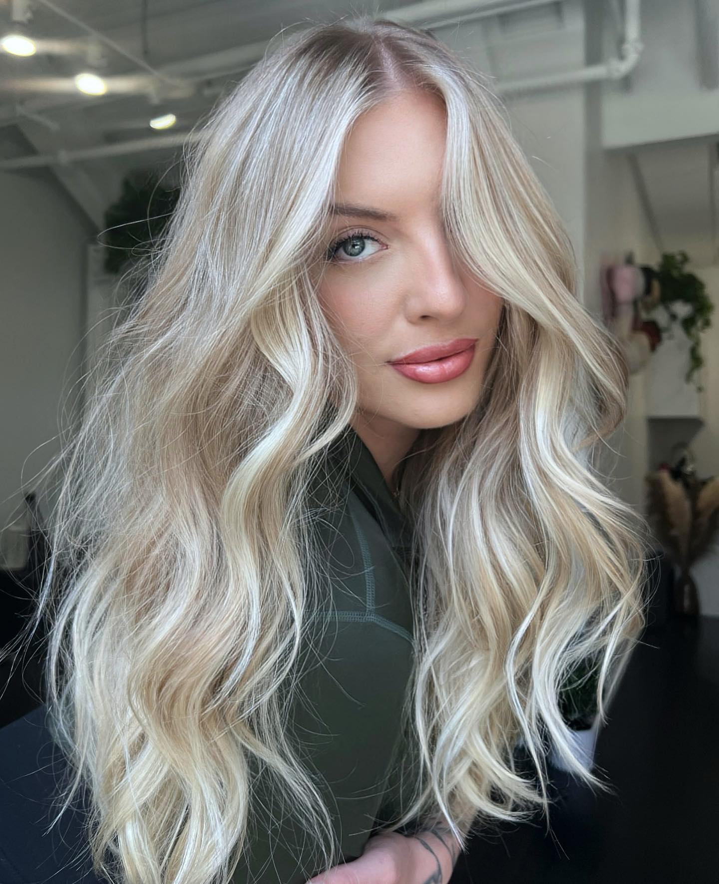 Lowlights on Bleached Long Hair
