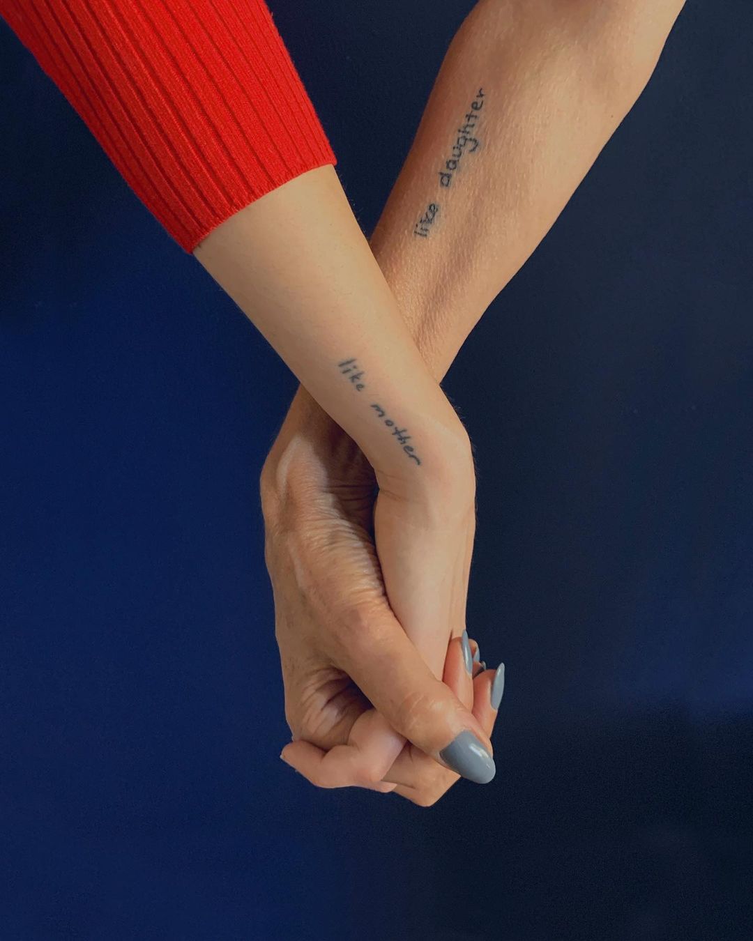 Mother and Daughter Quote Tattoos on Arms