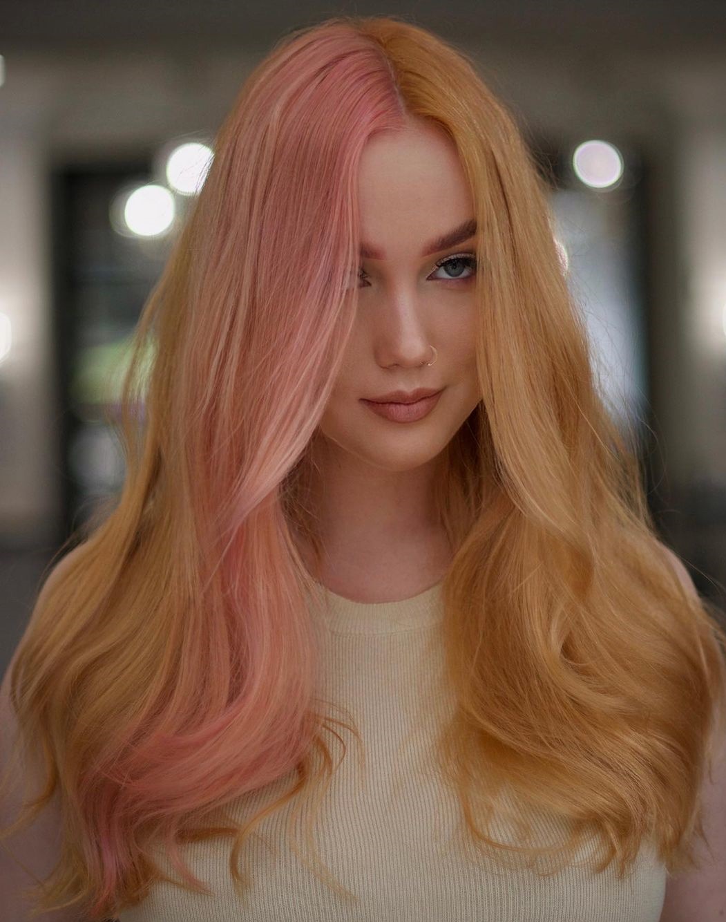 Pastel Hair Colors with Orange Tints