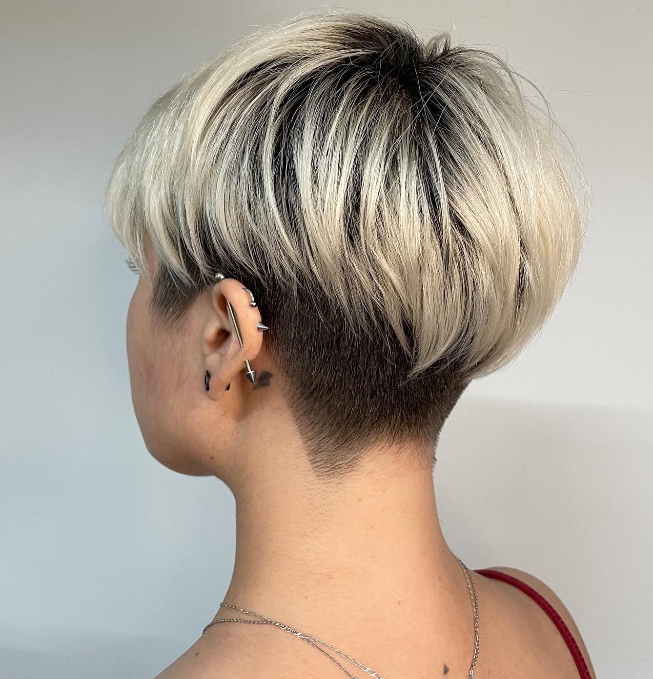 Shaved Undercut Blonde Hair