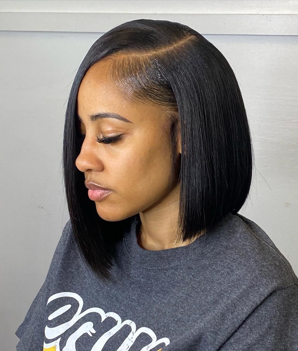 Asymmetrical Bob for Black Women