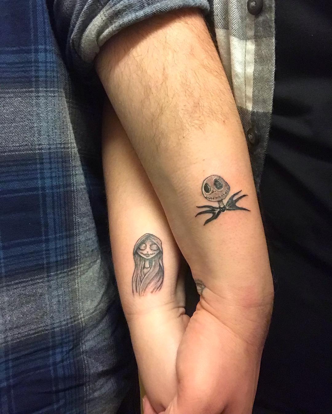 Extraordinary Jack And Sally Tattoos For Couples