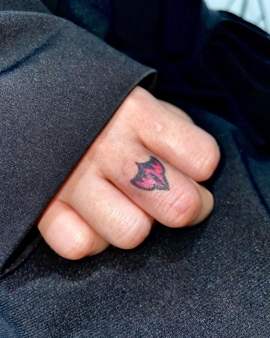 Middle Finger Abstract Tattoo