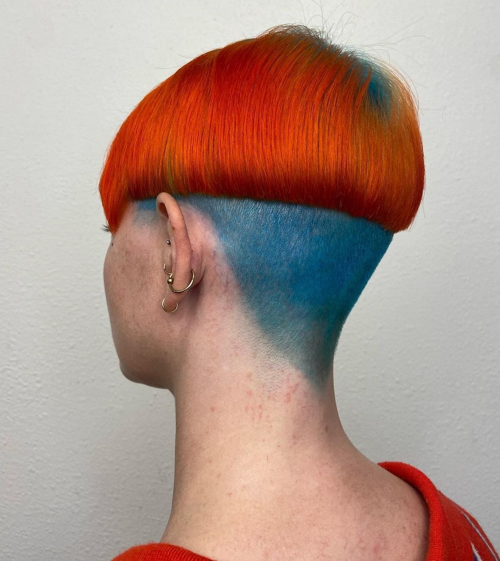 Multicolored Bowl Haircut