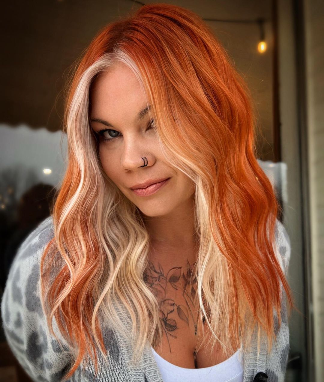 Orange and Blonde Hair Combo