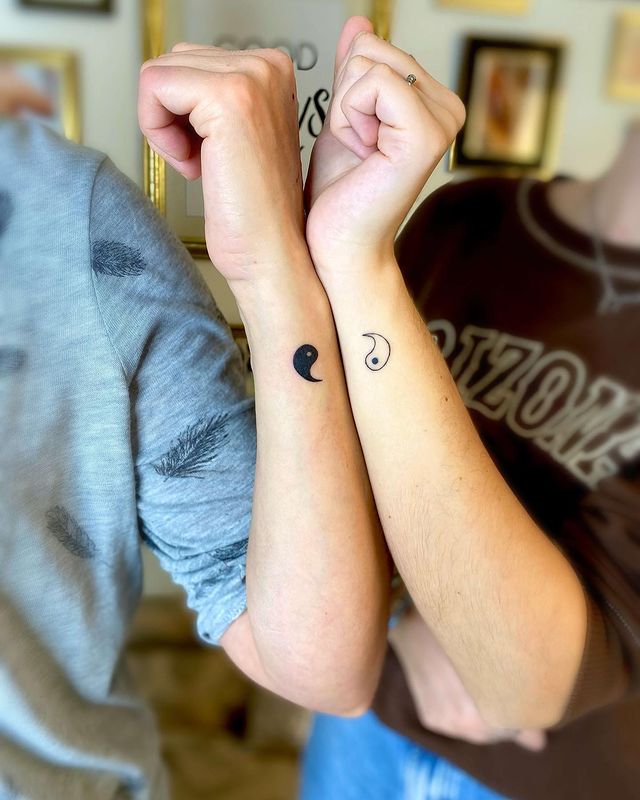 Yin Yang Couple Tattoos Symbolizing Harmony And Deep Connection