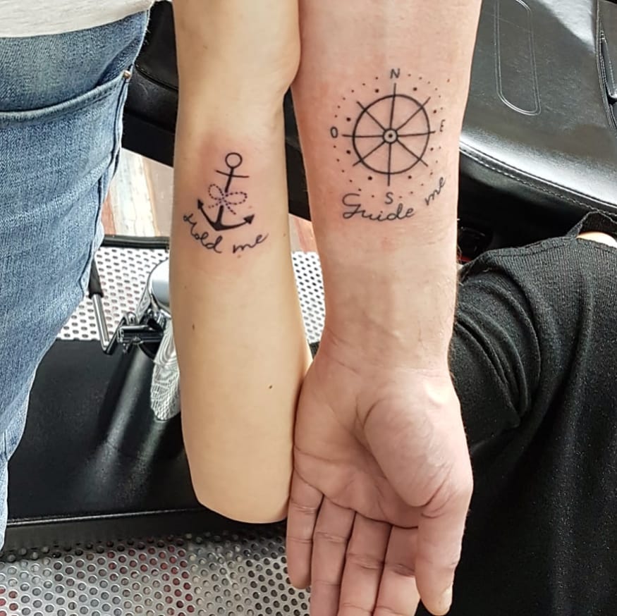 Couple Tattoos for the Much in Love Soulmates Its not as difficult as You  Think  Wedding Planning and Ideas  Wedding Blog