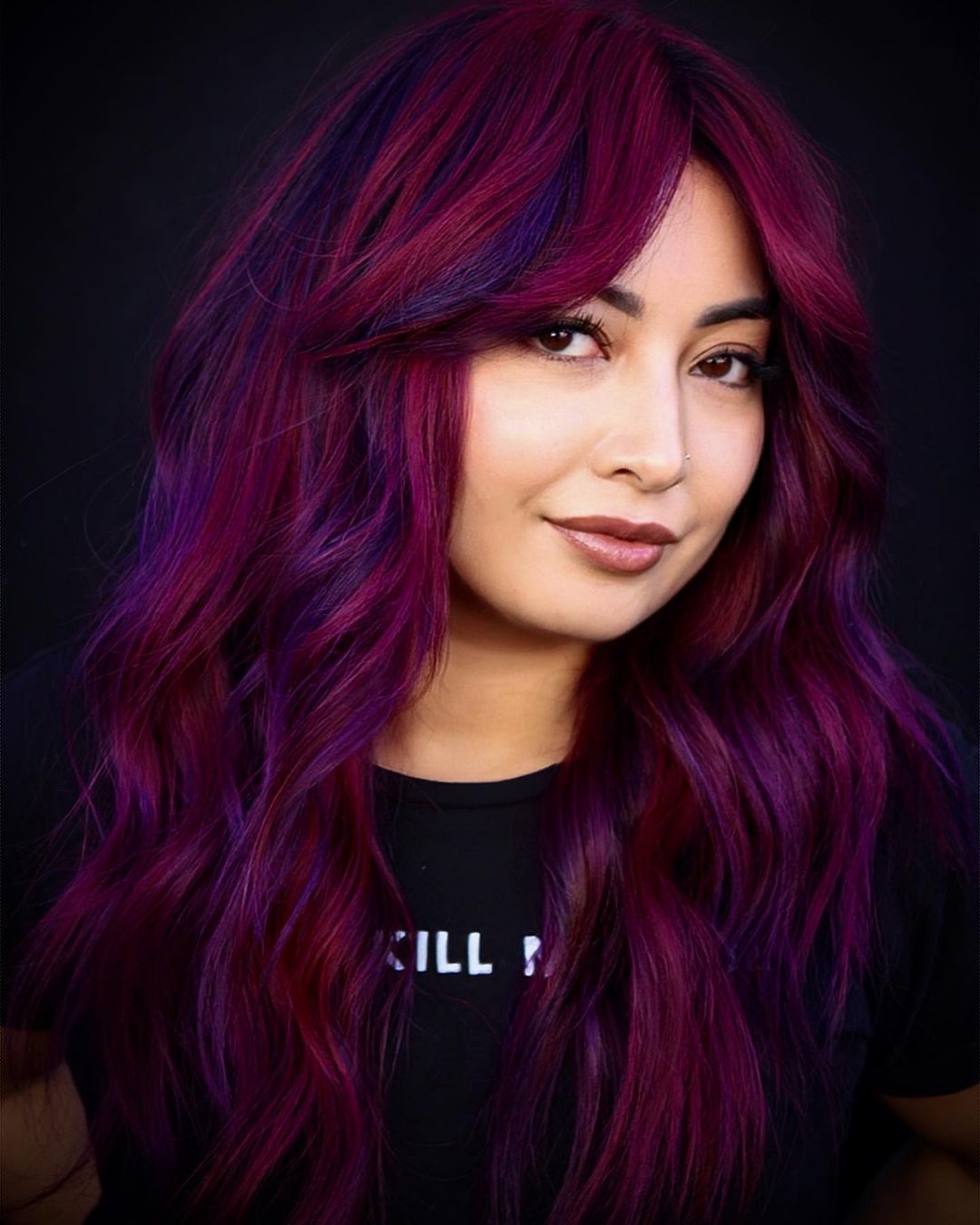 Dark Pink and Purple Hair