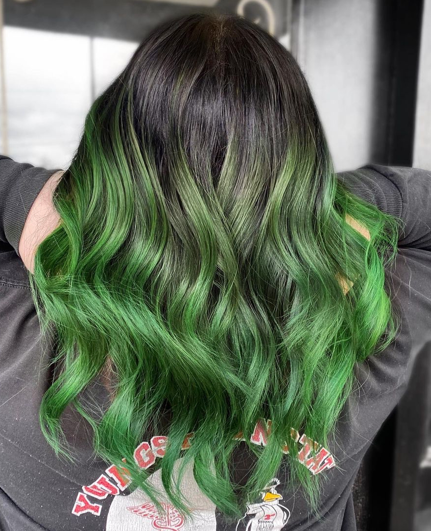 Green Hair Dye, Bright Semi Permanent Dye, Temporary Hair Colour