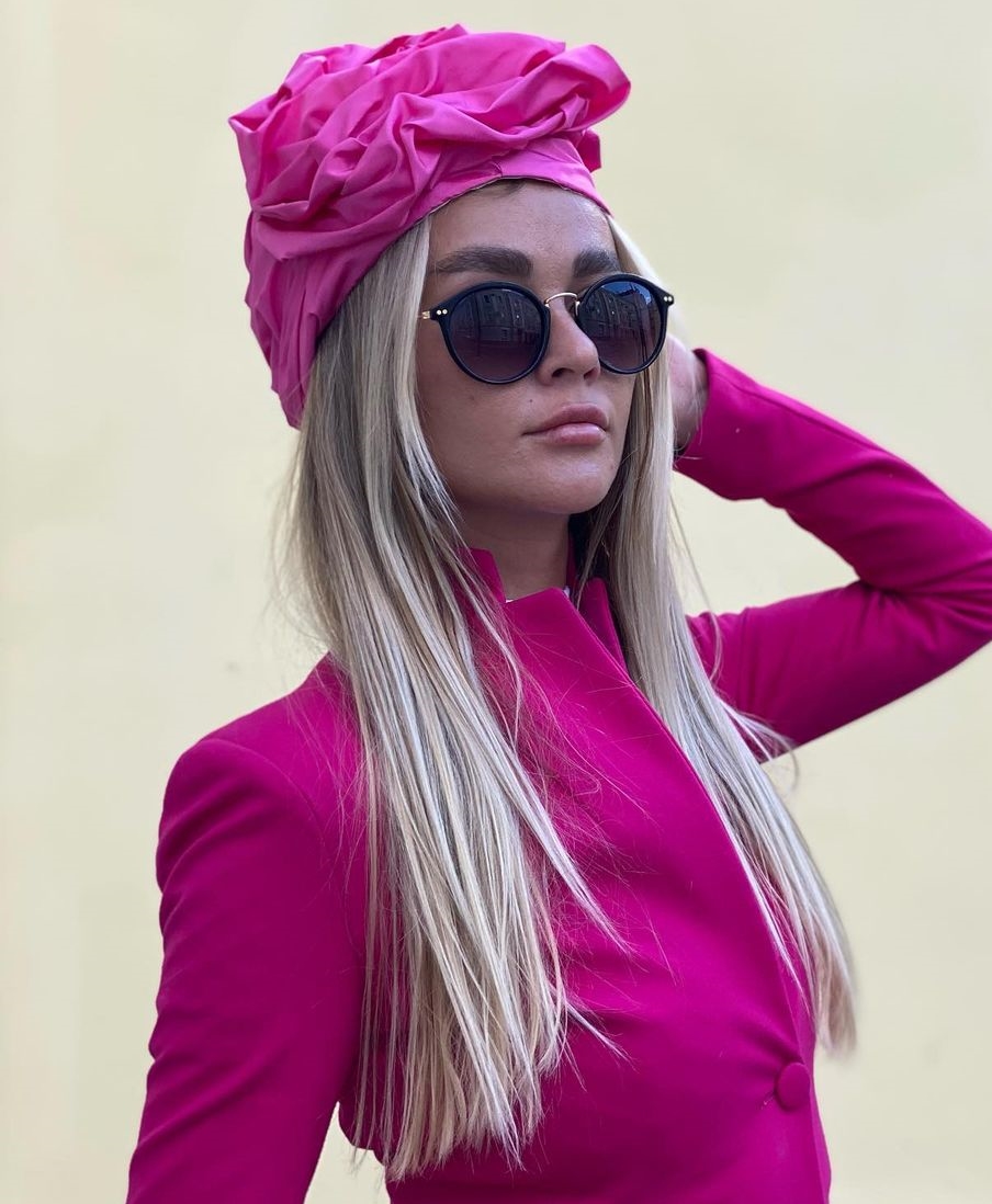 Pink Turban Hat for Women