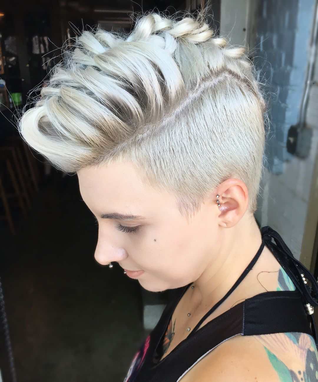 Viking Fishtail Braid with Shaved Sides