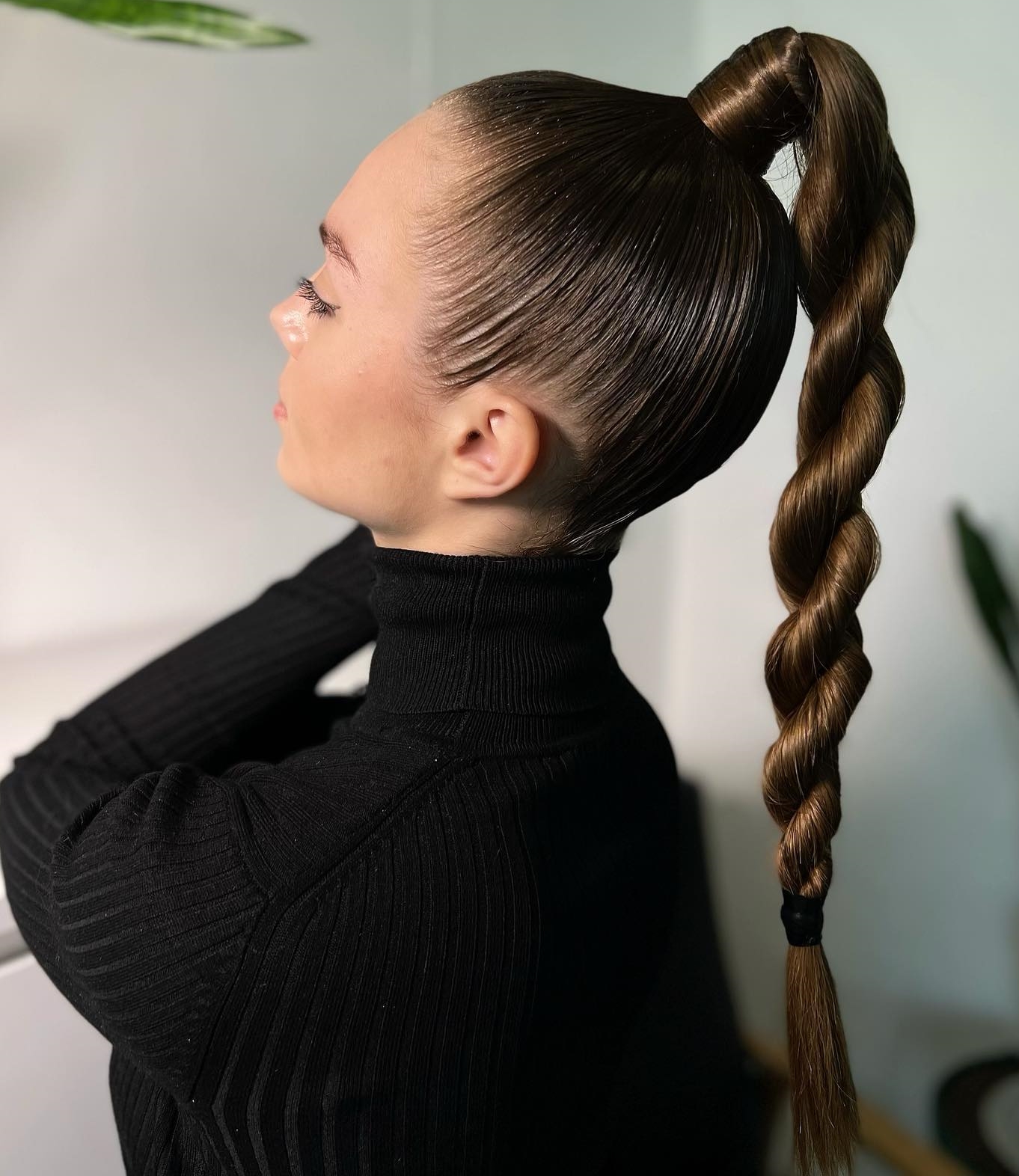 Twisted High Ponytail