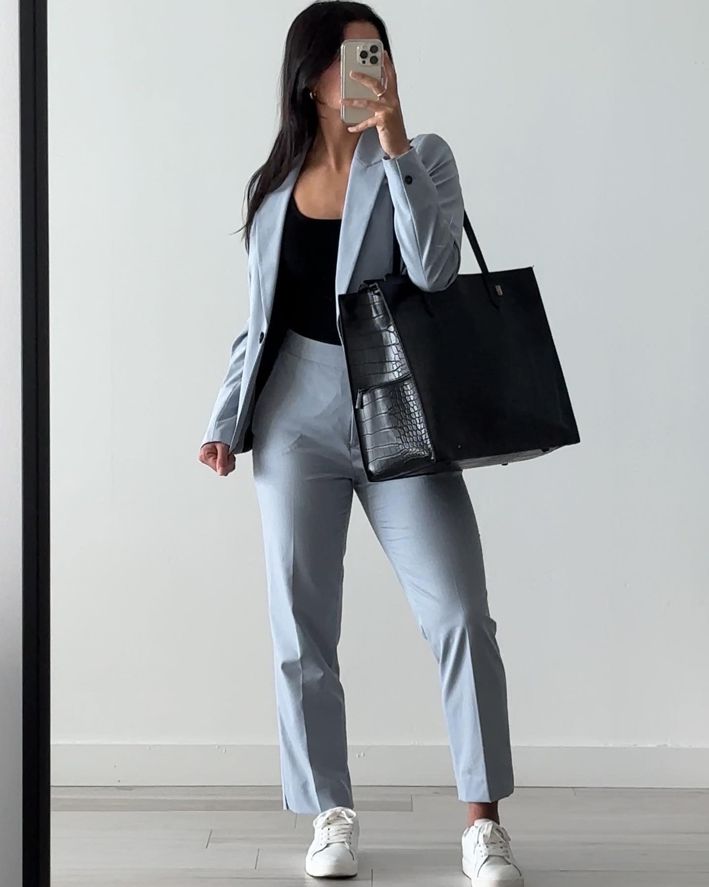 Gray Suit with Trousers for Women