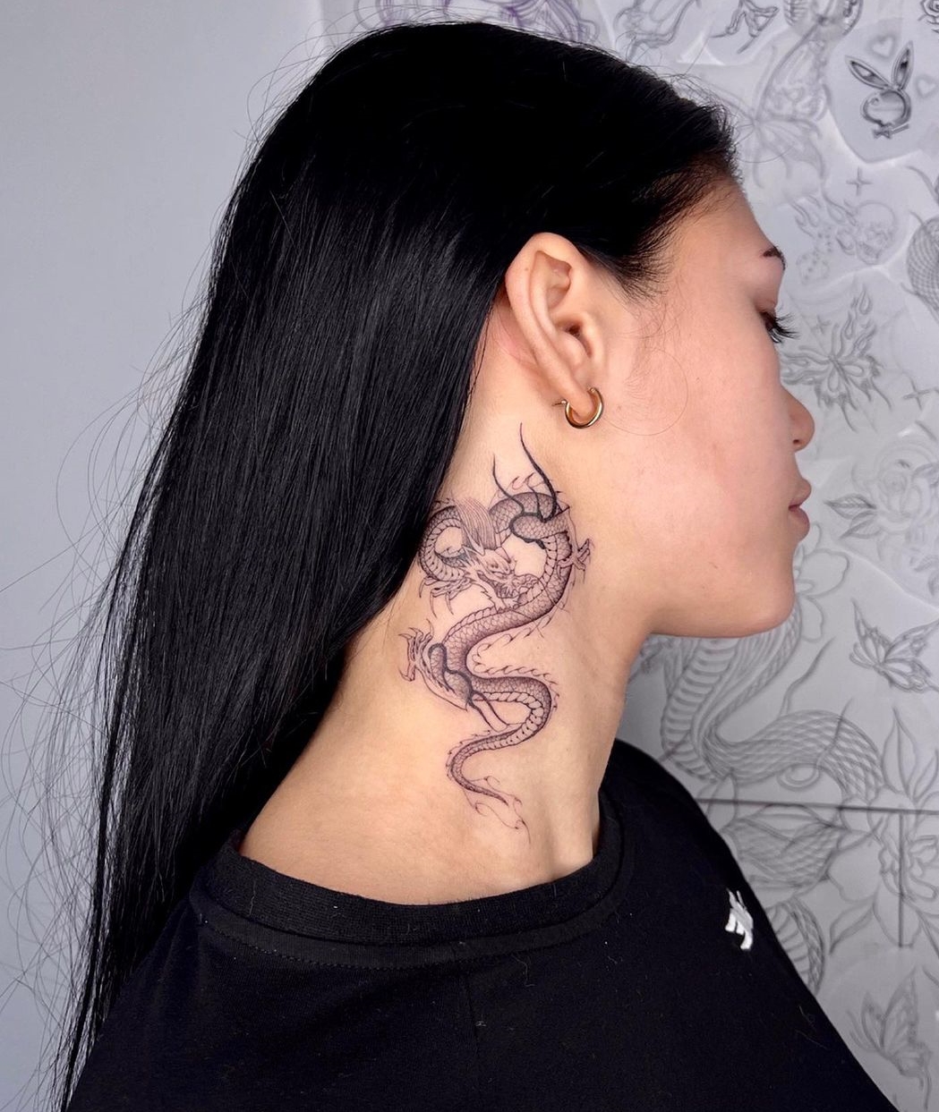 150 Neck Tattoos For Women That Will Drop Your Jaws