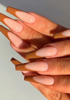 Nude French nail design that never goes out of style