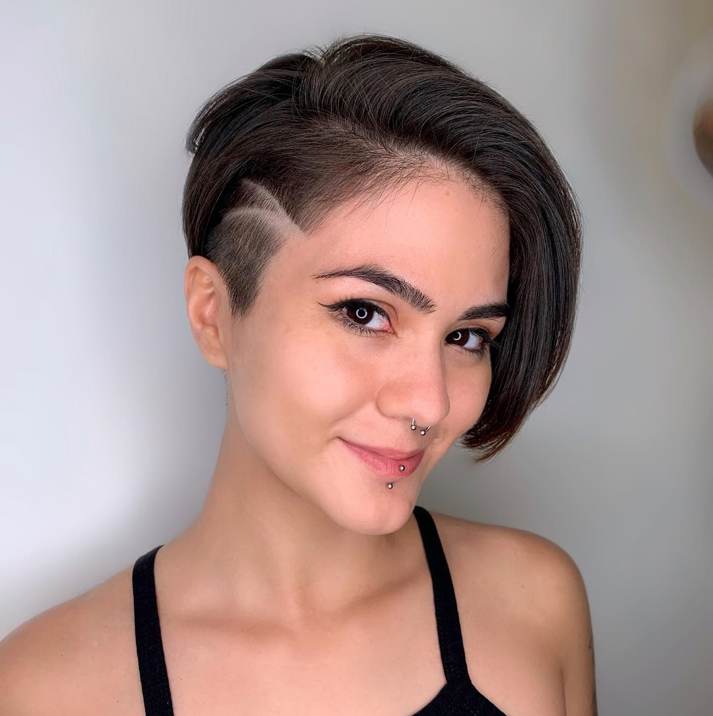 Asymmetrical Pixie with Shaved Side
