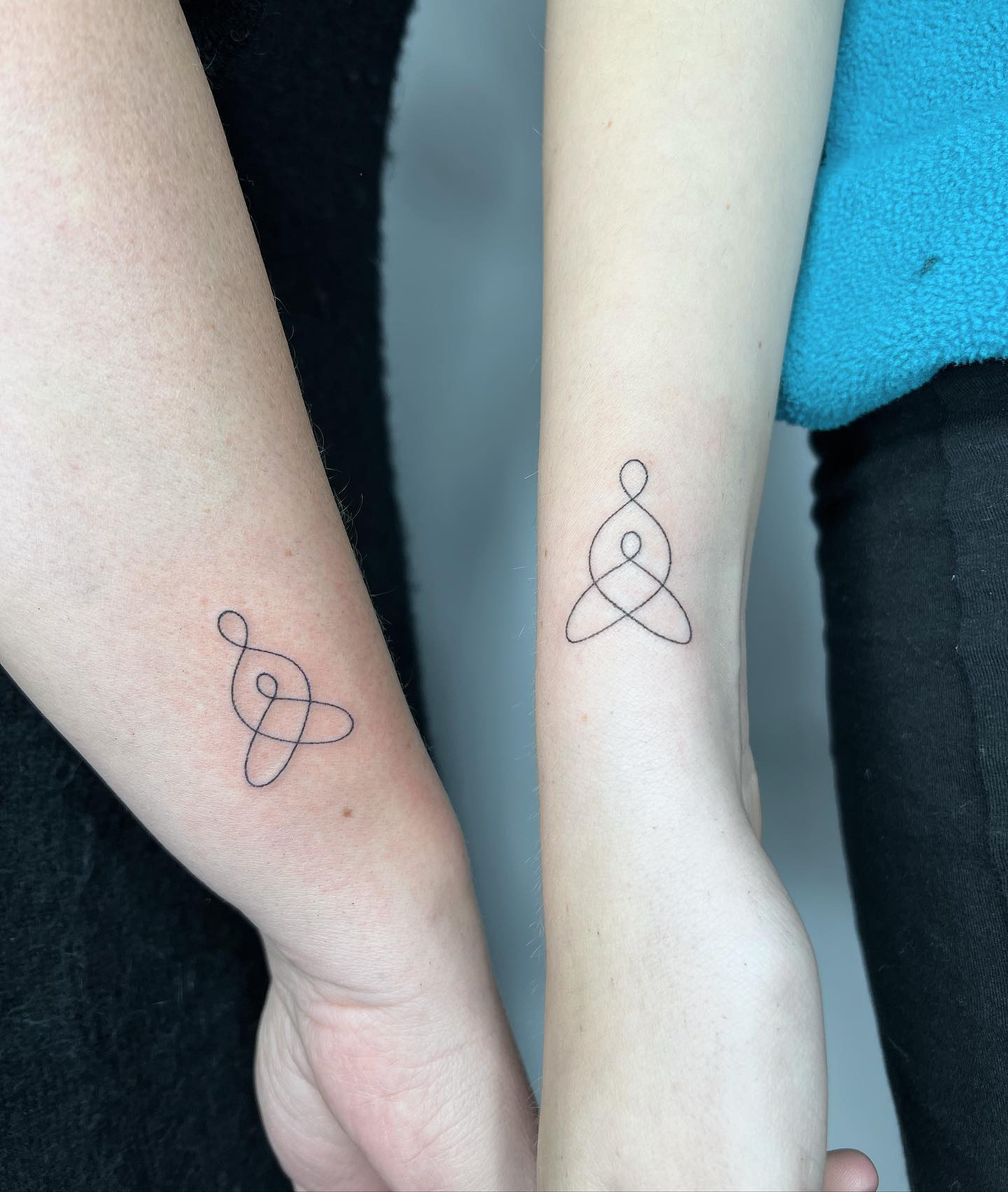 Mom & Daughter Celtic Tattoo on Wrist
