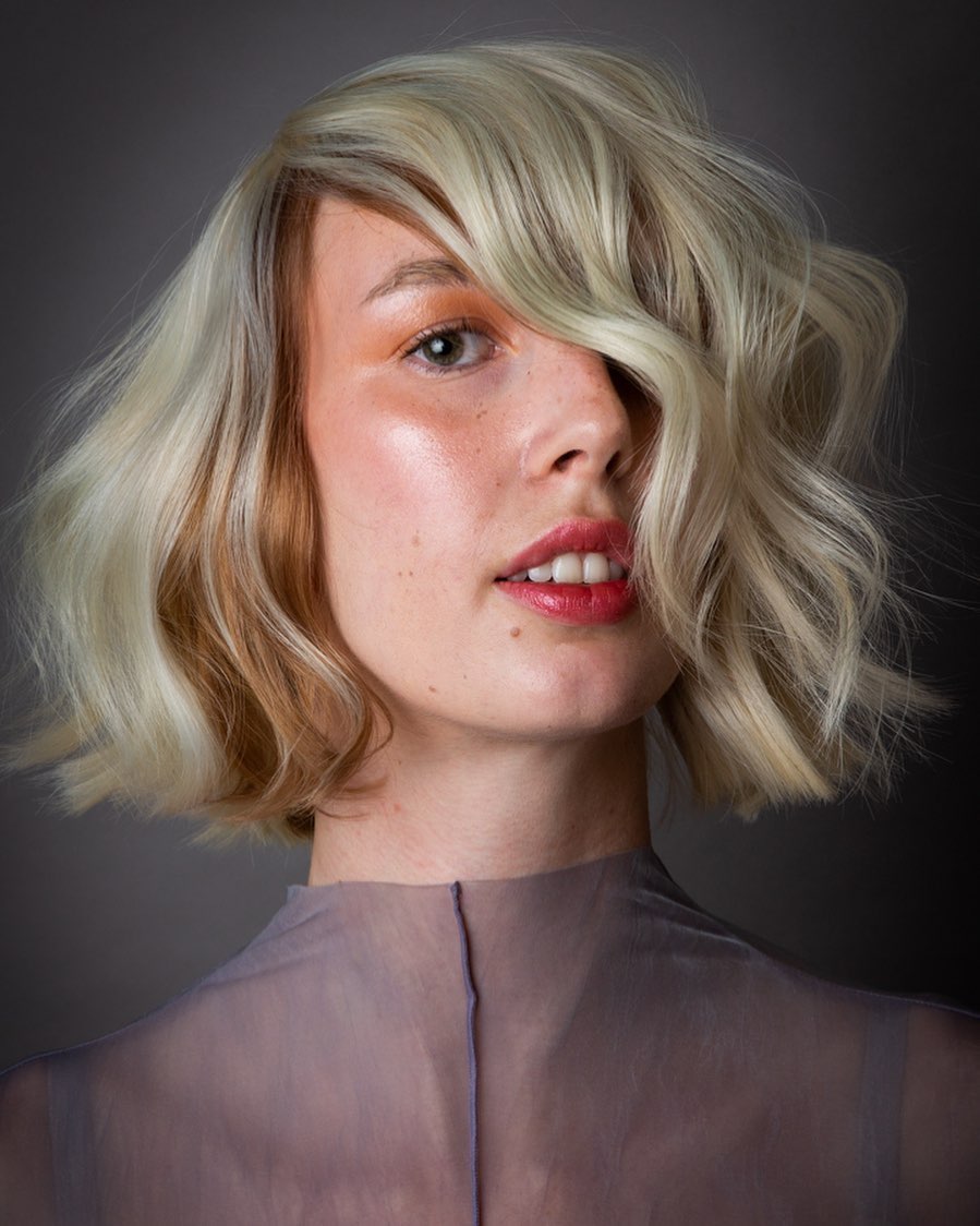 Side Part Blunt Bob Cut