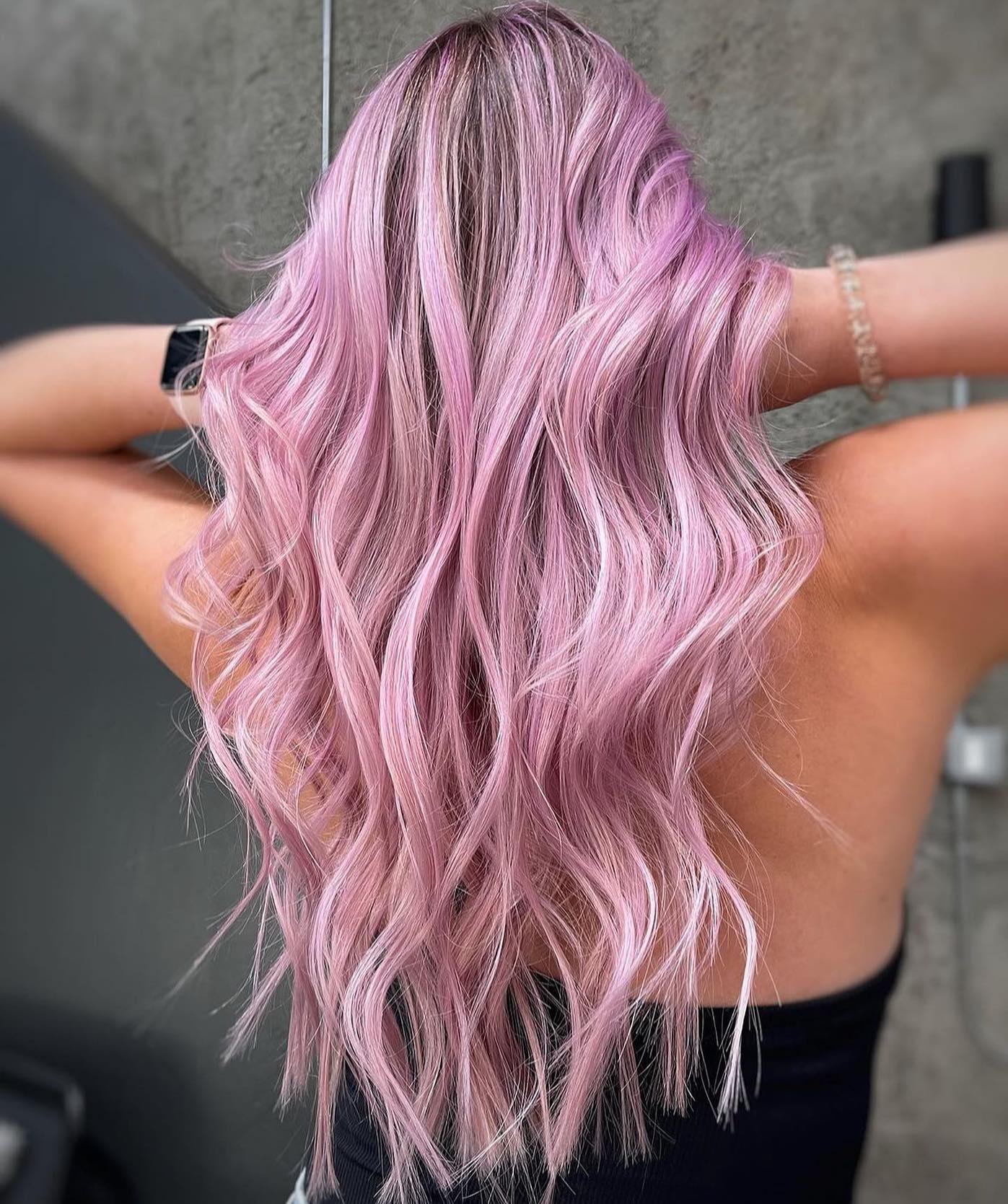 Light Pink Long Hair