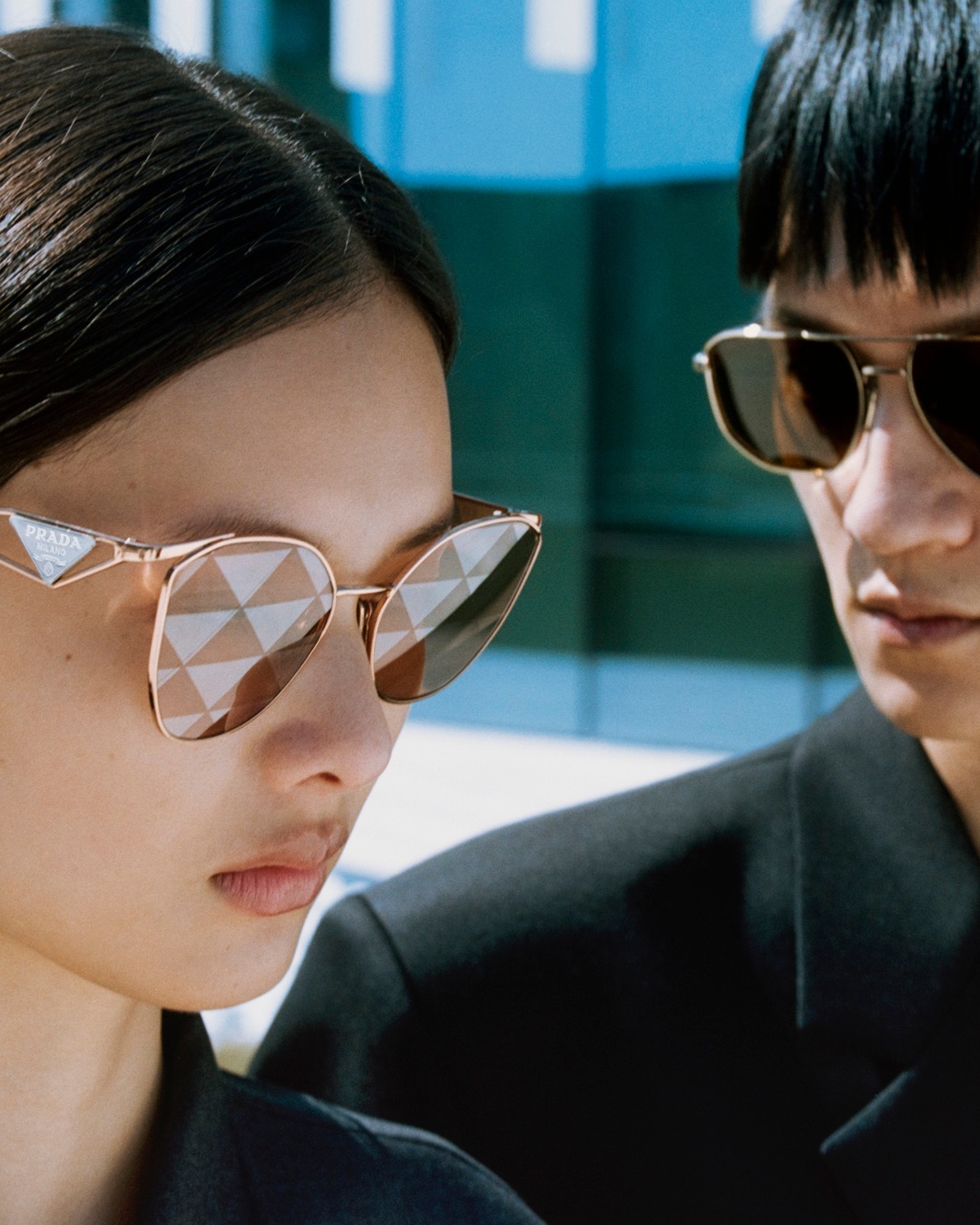 Prada Sunglasses with Metal Frame