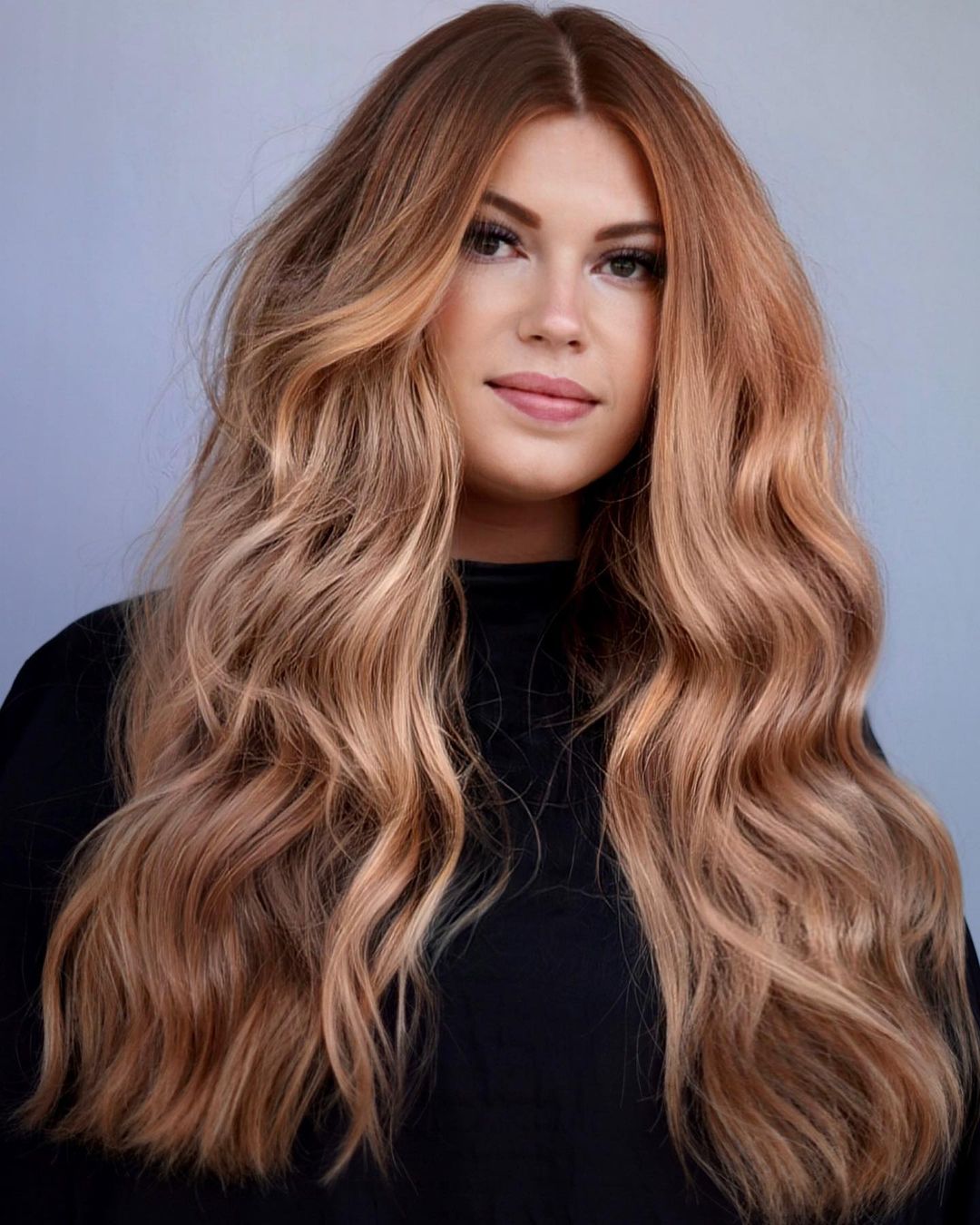 Dirty Strawberry Blonde on Thick Wavy Long Hair