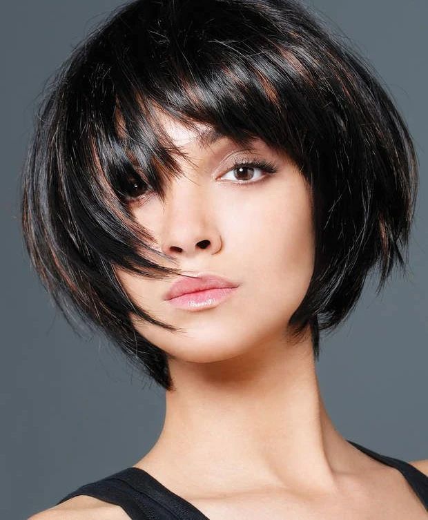Edgy Pixie Bob Cut with Thick Bang
