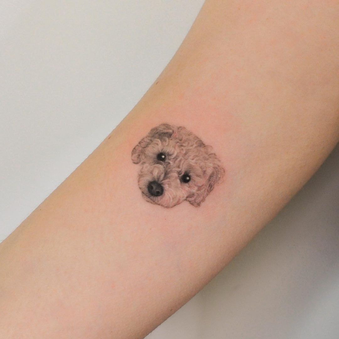 Inspiring Minimalist Dog Tattoo